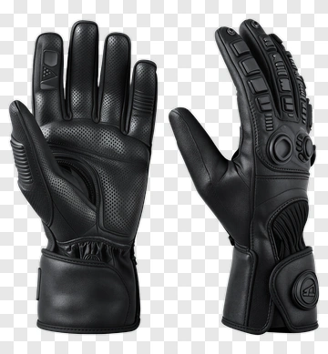 Black Sports Gloves PNG