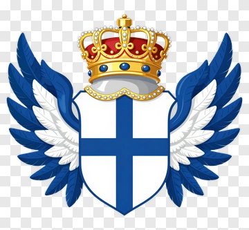 Coat Of Arms With Crown And Wings PNG
