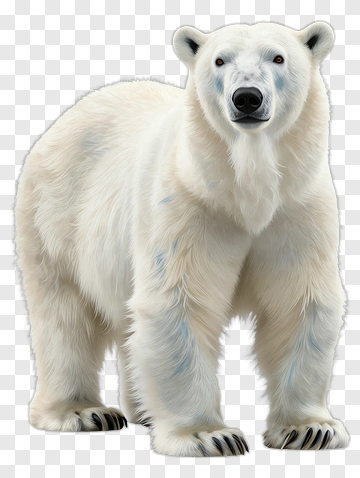 Realistic Polar Bear PNG