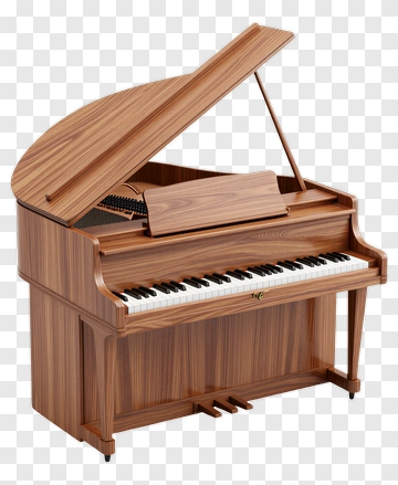 Wooden Grand Piano PNG