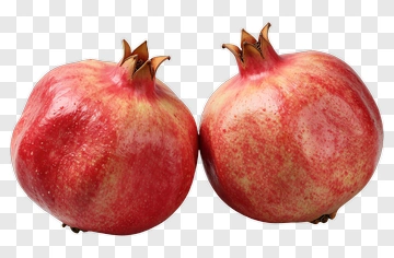 Two Fresh Pomegranates PNG