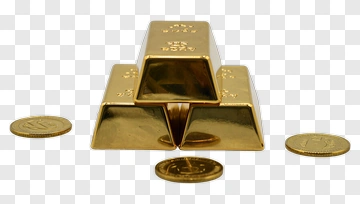 Gold Bars And Coins PNG