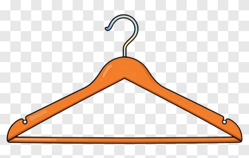 Orange Clothes Hanger PNG