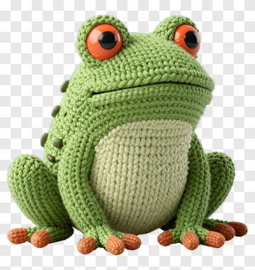 Felt Frog PNG