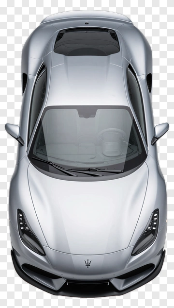 Silver Sports Car PNG