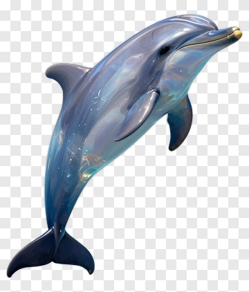 3D Dolphin Swimming PNG