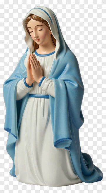 Praying Virgin Mary Statue PNG