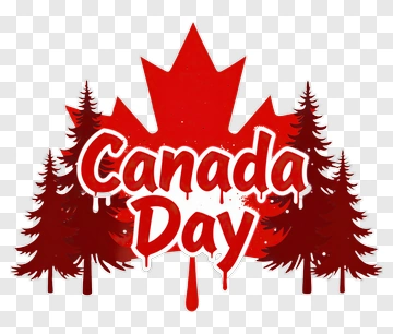 Canada Day Celebration Graphic PNG