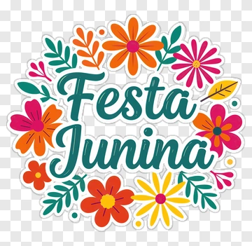 Festa Junina Floral Design PNG