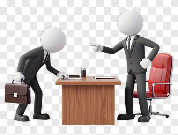 Business Team Discussing At Desk PNG