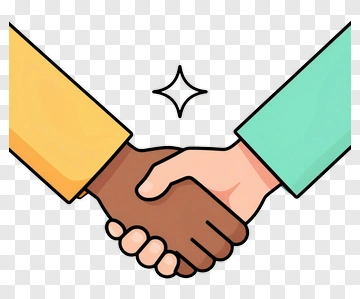 Handshake Between Two People PNG
