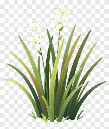 Flowering Plant With Green Leaves PNG