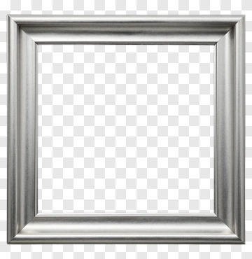 Silver Picture Frame PNG