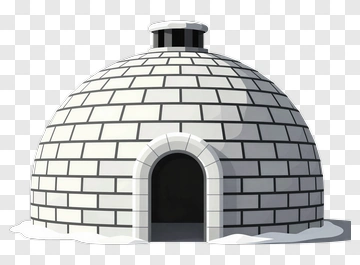 Igloo With Snowy Base PNG