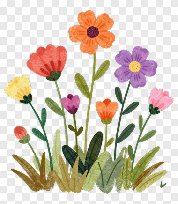 Colorful Flower Bouquet PNG