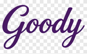 Goody Text In Purple Script PNG