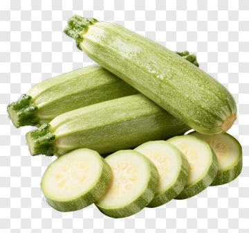 Fresh Zucchini And Sliced Pieces PNG