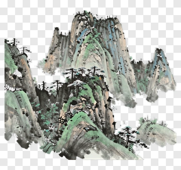 Mountain Landscape With Trees PNG