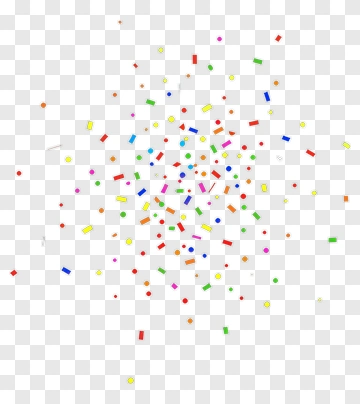 Colorful Confetti Burst PNG