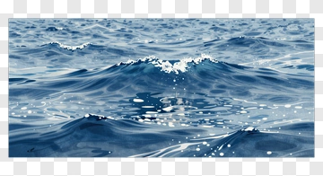 Ocean Waves With Reflections PNG