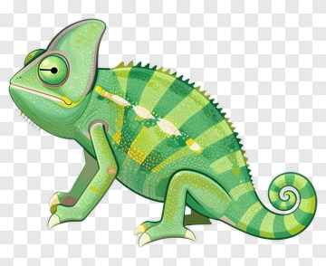 Cartoon Chameleon PNG