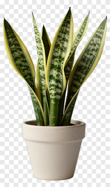 Sansevieria Plant In A Pot PNG