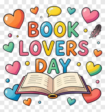 Book Lovers Day Celebration PNG