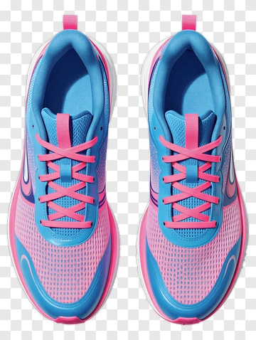 Colorful Running Shoes PNG
