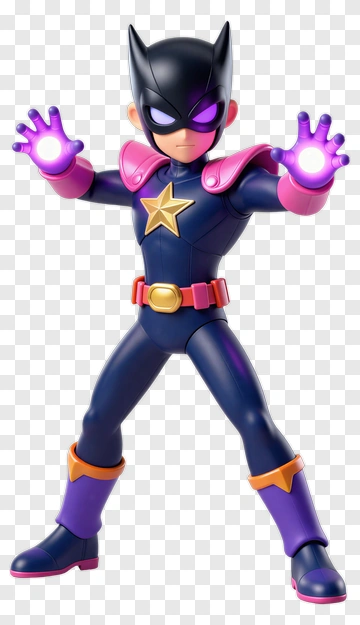 Superhero Boy In Action Pose PNG