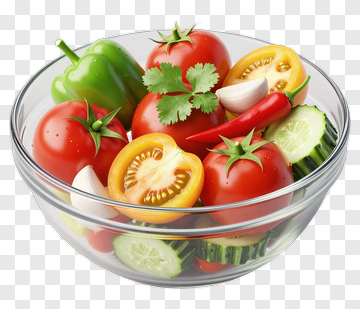 Fresh Vegetable Salad In A Bowl PNG