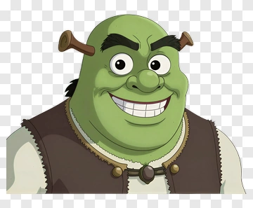 Shrek Smiling Character PNG