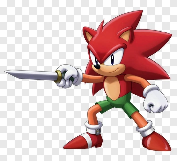 Cartoon Hedgehog Holding A Sword PNG