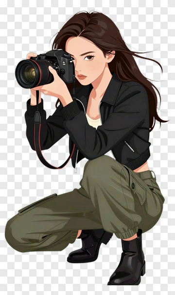 Photographer Taking A Picture PNG