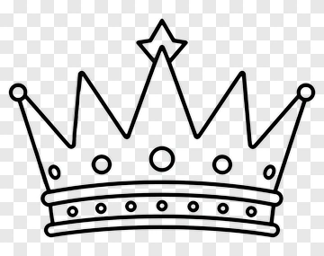 Crown Outline Illustration PNG