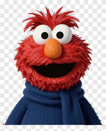 Elmo Character In A Blue Sweater PNG