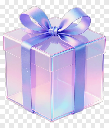Colorful Gift Box With Ribbon PNG