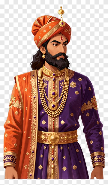 Royal Man In Traditional Indian Attire PNG