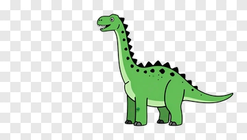 Cartoon Green Dinosaur PNG