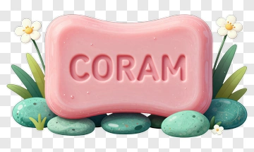 Soap Bar With Coram Branding PNG
