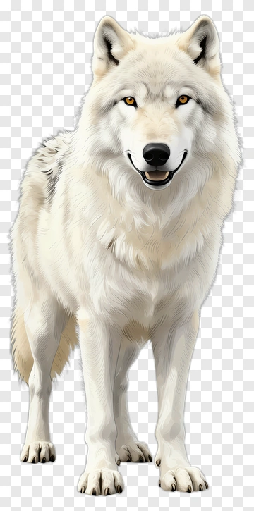 White Wolf With Bright Eyes PNG