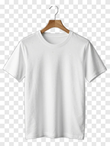 Plain White T-Shirt On Hanger PNG