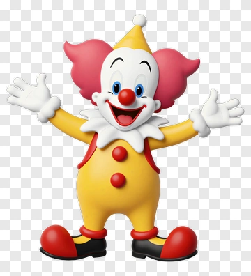 Cartoon Clown With Open Arms PNG