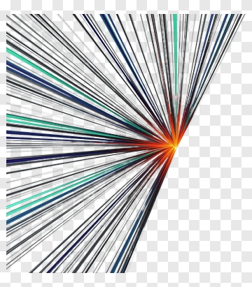 Colorful Abstract Lines Radiating From A Central Point PNG