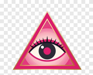 Illuminati Eye In Pink Triangle PNG