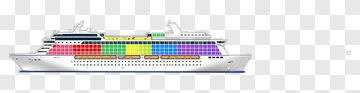 Colorful Cruise Ship PNG