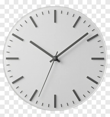 Minimalist Wall Clock PNG