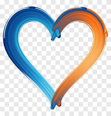 Colorful Heart Shape PNG