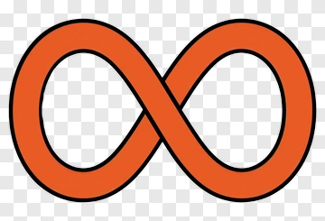 Orange Infinity Symbol PNG