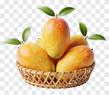 Basket Of Ripe Mangoes PNG