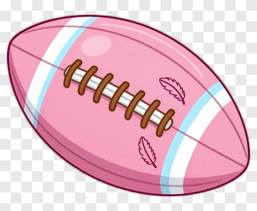 Pink Rugby Ball PNG